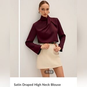 Commense Burgundy Women's Top